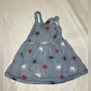 Carters Child of Mine Toddler Girl Patriotic Firework Dress 12month